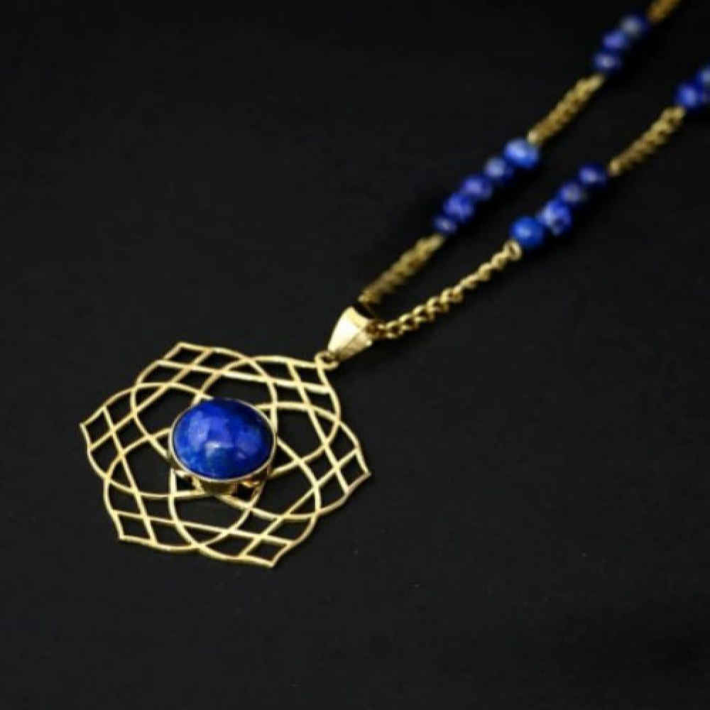 Persian Brass Necklace Artistic Model Kahkeshan
