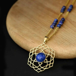 Persian Brass Necklace Artistic Model Kahkeshan