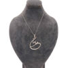 Persian Silver Necklace with Minimalist Calligraphy Maman
