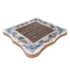 Persian Inlaid Wooden Marquetry Chess Board Model Chovgan