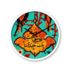 Persian Print Desk Clock Round with Calligraphy Nobate Asheghi