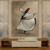 Persian Whirling Dervish Tapestry Wall Hanging