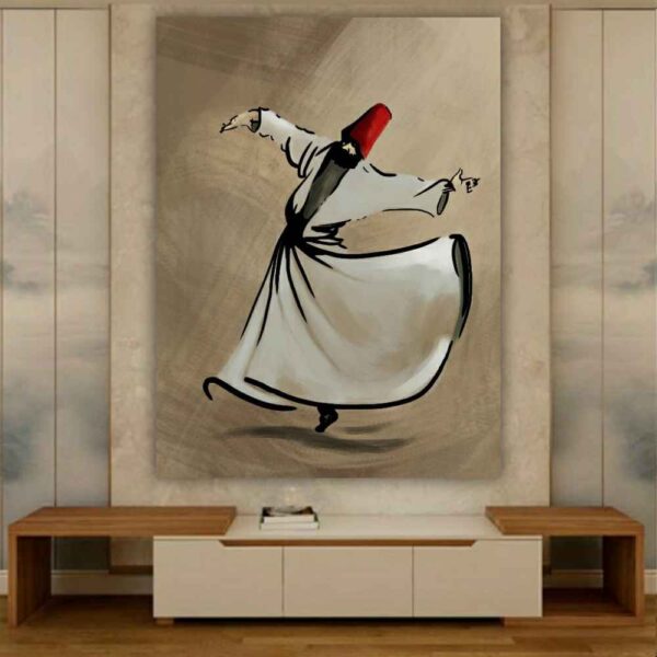 Persian Whirling Dervish Tapestry Wall Hanging