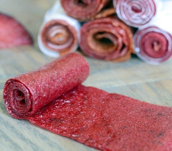 Persian Homemade Red Plum Fruit Leather Roll – Sour Lavashak, 800g