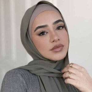 Sage Green Crepe Shayla Hijab