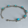 Silver Bracelet with Turquoise Gemstone for Women Laya