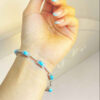 Silver Bracelet with Turquoise Gemstone for Women Laya