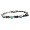 Silver Bracelet with Turquoise Gemstone for Women Ladan
