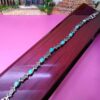 Silver Bracelet with Turquoise Gemstone for Women Ladan