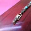 Silver Bracelet with Turquoise Gemstone for Women Ladan