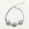 Silver Bracelet with Turquoise Gemstone for Women Baran