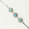 Silver Bracelet with Turquoise Gemstone for Women Baran