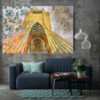 Tehran Azadi Tower Tapestry Wall Hanging