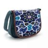Bohemian Crossbody Shoulder Bag with Persian-Inspired Pattern