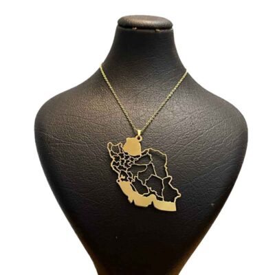 Minimalist Necklace Model Iran’s Map