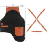 Leather & Fabric Barista Apron – Stylish & Durable
