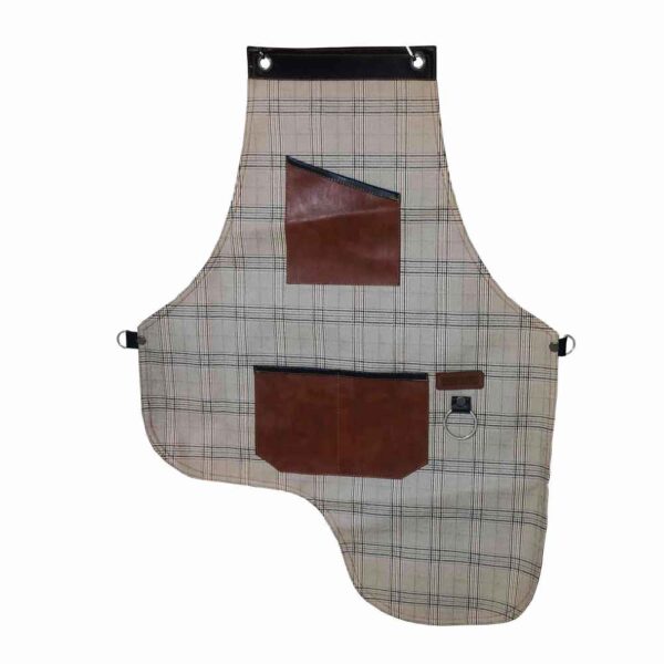 Leather & Fabric Barista Apron – Classic Design & Versatile