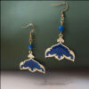 Persian Brass Dangle Earrings Lajevard