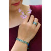Persian Brass Bracelet & Ring Set Model Eslimi