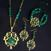 Persian Brass Jewelry Set with Agate Stone