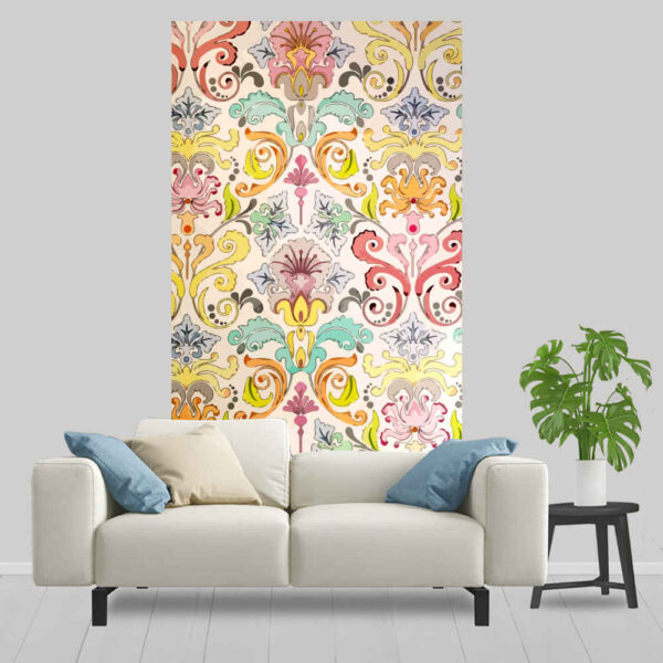 Persian Intricate Floral Tapestry Wall Hanging