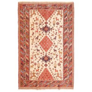 Vintage Sirjan Handwoven Persian Kilim Rug