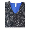 Women's Black Medical Scrub Top & Cap Set – Coordinated & Elegant