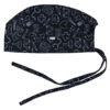 Women's Black Medical Scrub Top & Cap Set – Coordinated & Elegant