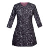 Women's Black Medical Scrub Top & Cap Set – Coordinated & Elegant