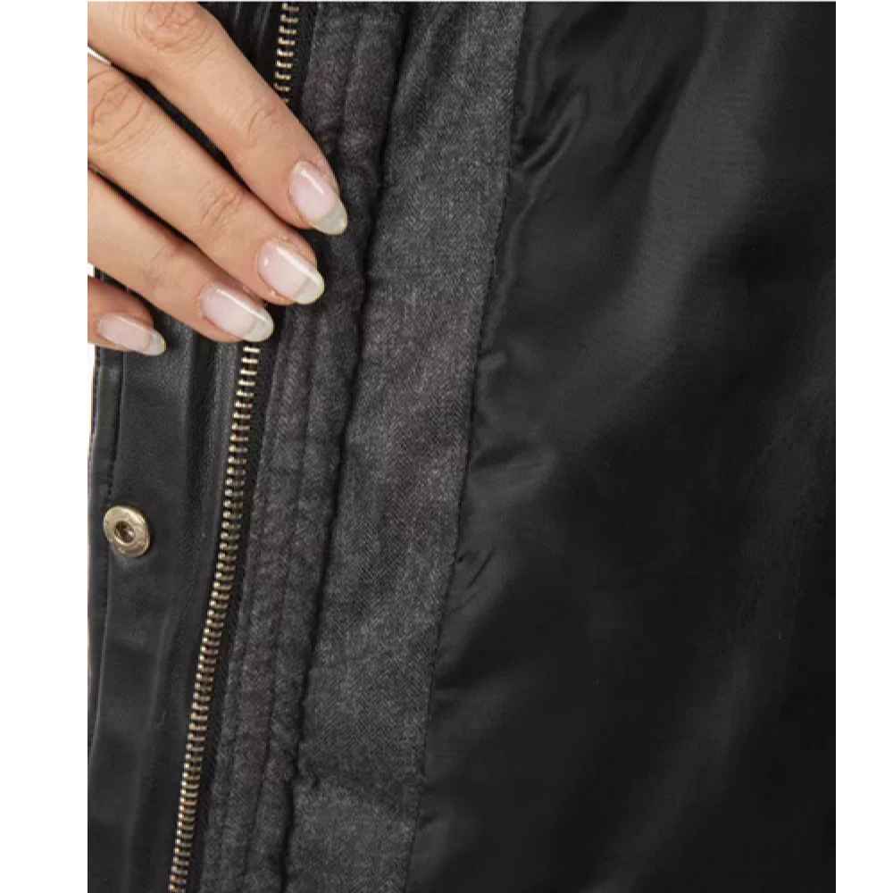 Puffer Jacket for Women Long Sleeve Zipper with Hood Nazila