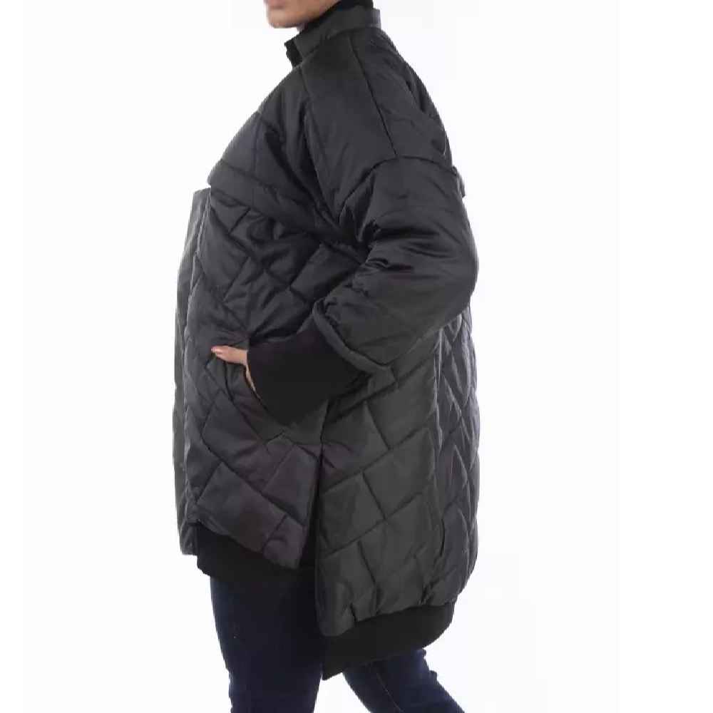 Fashion Puffer Jacket for Women Long Sleeve Zipper