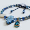 Beaded Bracelet for Women – Blue Hamsa Design
