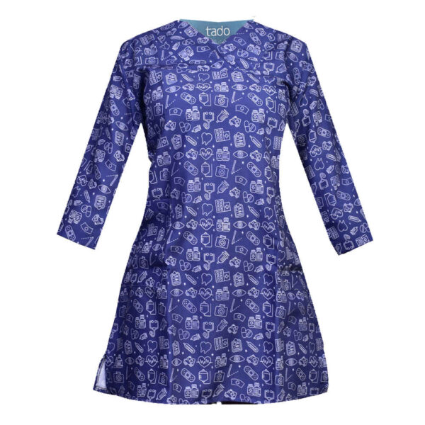 Women's Blue Hospital Scrub Top – Fresh & Reliable