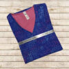 Women's Blue Veterinarian Scrub Top & Cap Set – Professional & Coordinated