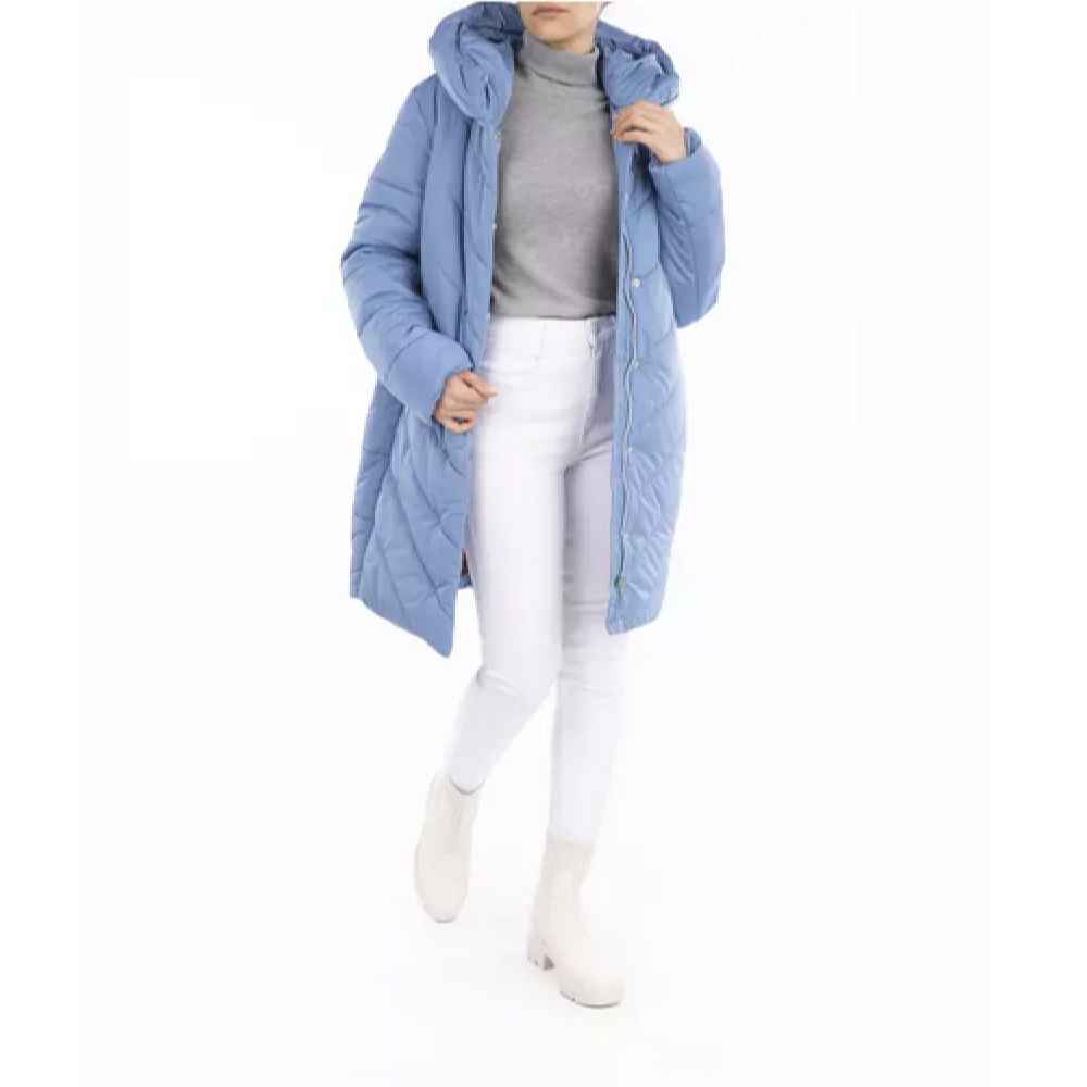 Puffer Jacket for Women Long Sleeve Zipper with Hood Bahar