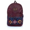 Persian Ethnic Backpack for Women Model Maroon