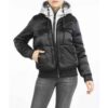 Puffer Jacket for Women Long Sleeve Zipper with Hood