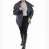 Fashion Puffer Jacket for Women Long Sleeve Zipper Rees