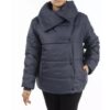 Fashion Puffer Jacket for Women Long Sleeve Zipper Rees