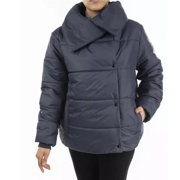Fashion Puffer Jacket for Women Long Sleeve Zipper Rees