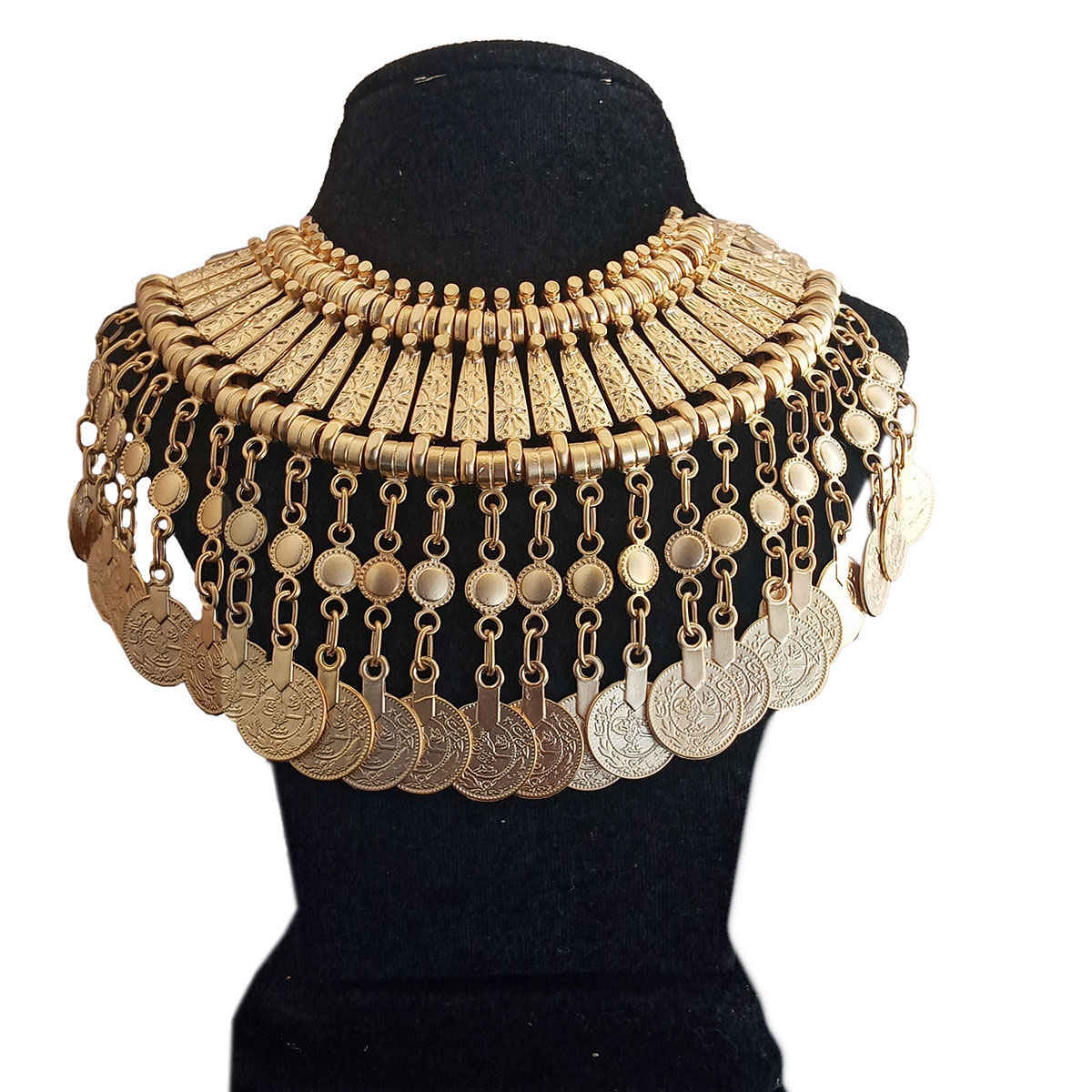 Women's Ottoman Coin Choker Necklace