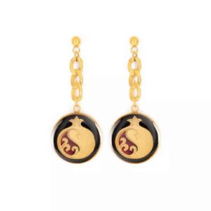 Persian Earrings Gold  Plated for Women Pomegranate Anar
