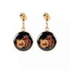 Persian Earrings Gold Plated for Women Pomegranate Yalda