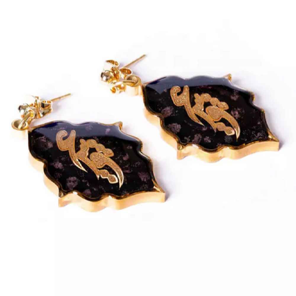 Persian Earrings Gold  Plated for Women Eshgh