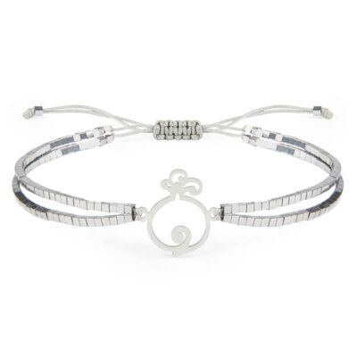 Persian Silver Beaded Bracelet for Women – Anar Model