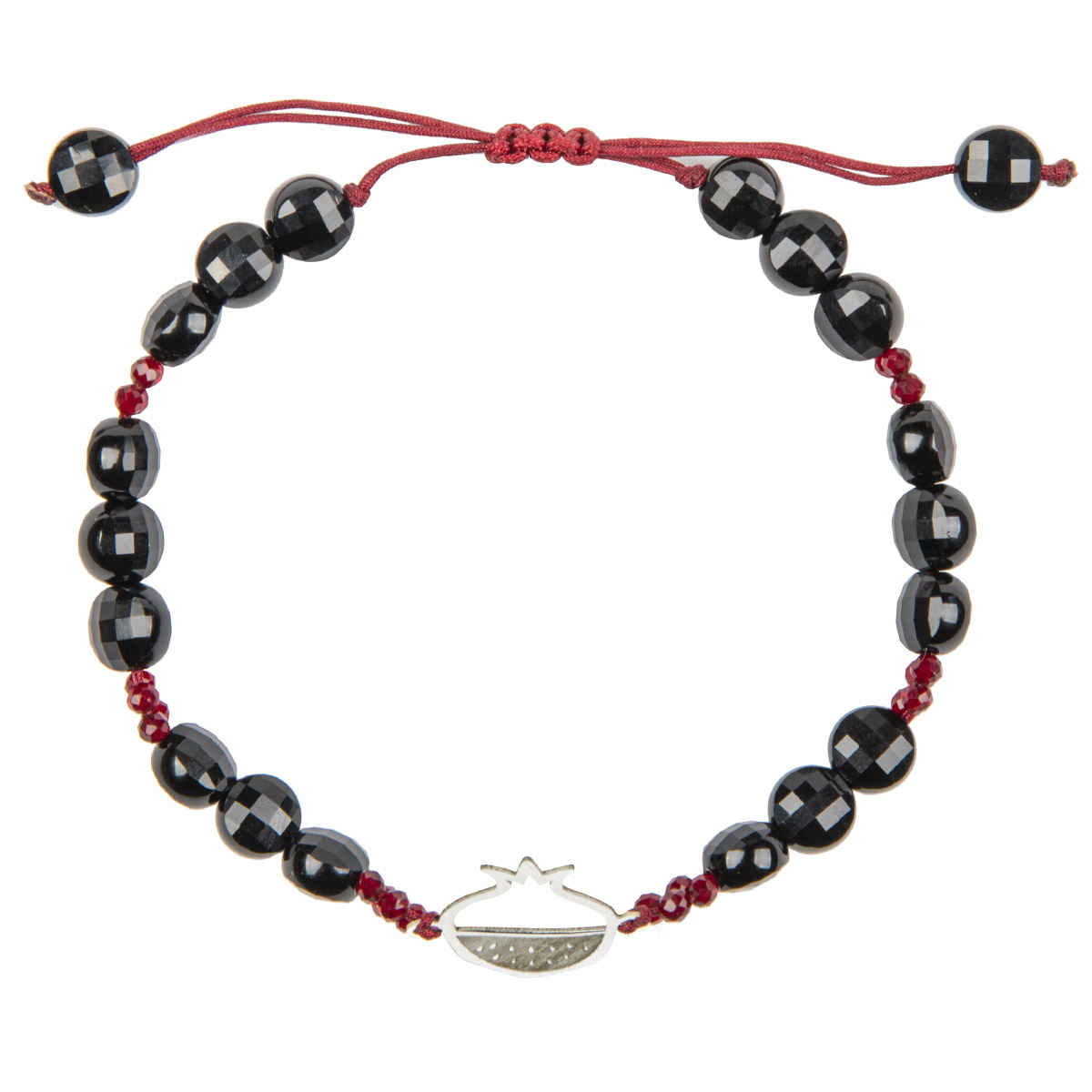 Persian Silver Beaded Bracelet for Women – Anardoon Model