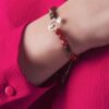 Persian Silver Beaded Bracelet for Women – Pomegranate Model