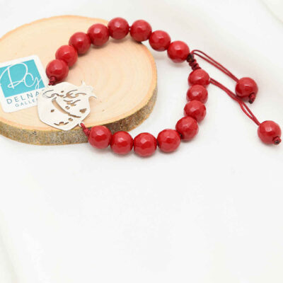 Persian Silver Beaded Bracelet for Women – Yalda Night Design