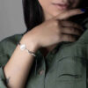 Persian Silver Beaded Bracelet for Women – Yalda Design