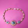Silver Bracelet with Turquoise Gemstone for Women Nina